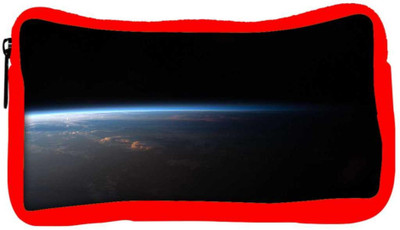 

Snoogg Eco Friendly Canvas Satelite And Earth Designer Student Pen Pencil Case Coin Purse Pouch Cosmetic Makeup Bag (RED) Pouch(Multicolor)