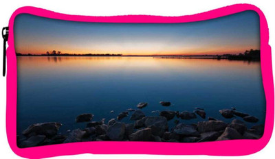 

Snoogg Eco Friendly Canvas Black Water And Stones Designer Student Pen Pencil Case Coin Purse Pouch Cosmetic Makeup Bag (PINK) Pouch(Multicolor)