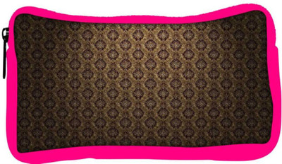 

Snoogg Eco Friendly Canvas Brown Pattern Layer Designer Student Pen Pencil Case Coin Purse Pouch Cosmetic Makeup Bag (PINK) Pouch(Multicolor)