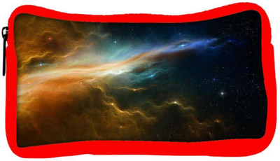 

Snoogg Eco Friendly Canvas Galaxy Designer Student Pen Pencil Case Coin Purse Pouch Cosmetic Makeup Bag (RED) Pouch(Multicolor)