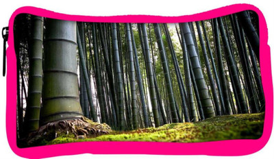 

Snoogg Eco Friendly Canvas Bamboo Tree Designer Student Pen Pencil Case Coin Purse Pouch Cosmetic Makeup Bag (PINK) Pouch(Multicolor)