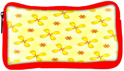 

Snoogg Eco Friendly Canvas Yellow Flower Designer Student Pen Pencil Case Coin Purse Pouch Cosmetic Makeup Bag (RED) Pouch(Multicolor)