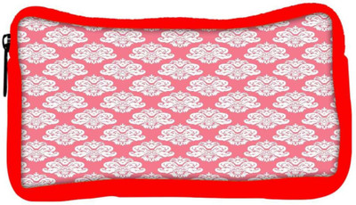 

Snoogg Eco Friendly Canvas Abstract White Pink Pattern 2 Designer Student Pen Pencil Case Coin Purse Pouch Cosmetic Makeup Bag (RED) Pouch(Multicolor)