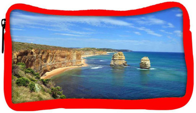 

Snoogg Eco Friendly Canvas Abstract Ocean View Designer Student Pen Pencil Case Coin Purse Pouch Cosmetic Makeup Bag (RED) Pouch(Multicolor)