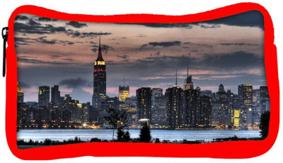 

Snoogg Eco Friendly Canvas Empire State Designer Student Pen Pencil Case Coin Purse Pouch Cosmetic Makeup Bag (RED) Pouch(Multicolor)