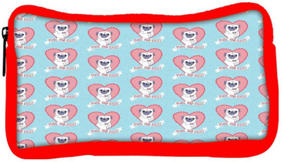 

Snoogg Eco Friendly Canvas Pugs And Kisses Cute Student Pen Pencil Case Coin Purse Pouch Cosmetic Makeup Bag (RED) Pouch(Multicolor)