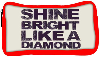 

Snoogg Eco Friendly Canvas Shine Bright Like A Diamond 2869 Student Pen Pencil Case Coin Purse Pouch Cosmetic Makeup Bag (RED) Pouch(Multicolor)
