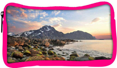 

Snoogg Eco Friendly Canvas Rocks On The River Side Designer Student Pen Pencil Case Coin Purse Pouch Cosmetic Makeup Bag (PINK) Pouch(Multicolor)