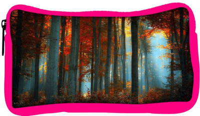 

Snoogg Eco Friendly Canvas Abstract Red Forest Designer Student Pen Pencil Case Coin Purse Pouch Cosmetic Makeup Bag (PINK) Pouch(Multicolor)