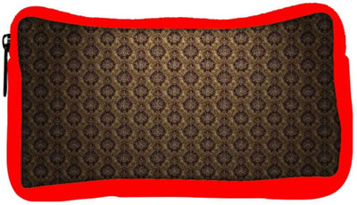 

Snoogg Eco Friendly Canvas Brown Pattern Layer Designer Student Pen Pencil Case Coin Purse Pouch Cosmetic Makeup Bag (RED) Pouch(Multicolor)