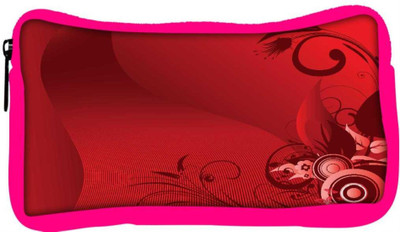 

Snoogg Eco Friendly Canvas Floral Background Student Pen Pencil Case Coin Purse Pouch Cosmetic Makeup Bag (PINK) Pouch(Multicolor)