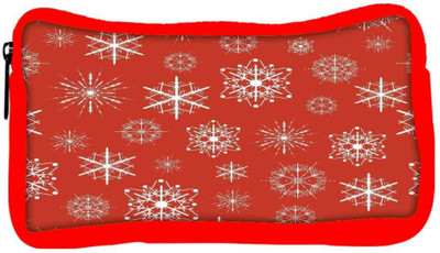 

Snoogg Eco Friendly Canvas White Pattern Red Designer Student Pen Pencil Case Coin Purse Pouch Cosmetic Makeup Bag (RED) Pouch(Multicolor)