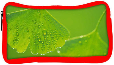 

Snoogg Eco Friendly Canvas Green Leaves Designer Student Pen Pencil Case Coin Purse Pouch Cosmetic Makeup Bag (RED) Pouch(Multicolor)