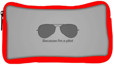 

Snoogg Eco Friendly Canvas I M A Pilot Designer Student Pen Pencil Case Coin Purse Pouch Cosmetic Makeup Bag (RED) Pouch(Multicolor)