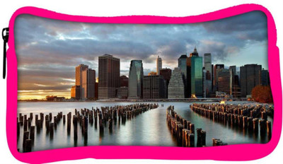

Snoogg Eco Friendly Canvas Manhattan World Designer Student Pen Pencil Case Coin Purse Pouch Cosmetic Makeup Bag (PINK) Pouch(Multicolor)