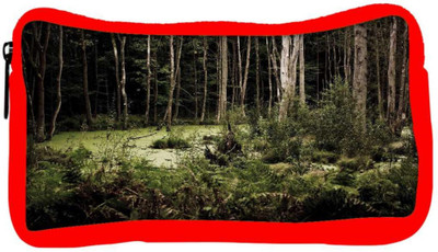 

Snoogg Eco Friendly Canvas Broken Forest Designer Student Pen Pencil Case Coin Purse Pouch Cosmetic Makeup Bag (RED) Pouch(Multicolor)