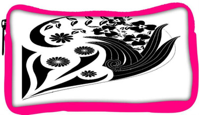 

Snoogg Eco Friendly Canvas Decor Floral Design Student Pen Pencil Case Coin Purse Pouch Cosmetic Makeup Bag (PINK) Pouch(Multicolor)