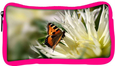 

Snoogg Eco Friendly Canvas Tiger Butterfly Designer Student Pen Pencil Case Coin Purse Pouch Cosmetic Makeup Bag (PINK) Pouch(Multicolor)