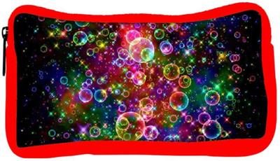 

Snoogg Eco Friendly Canvas Bubbles Universal Student Pen Pencil Case Coin Purse Pouch Cosmetic Makeup Bag (RED) Pouch(Multicolor)