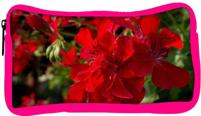 

Snoogg Eco Friendly Canvas Red Floral Designer Student Pen Pencil Case Coin Purse Pouch Cosmetic Makeup Bag (PINK) Pouch(Multicolor)