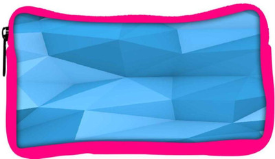 

Snoogg Eco Friendly Canvas Blue Polygon 2757 Student Pen Pencil Case Coin Purse Pouch Cosmetic Makeup Bag (PINK) Pouch(Multicolor)