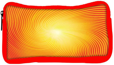 

Snoogg Eco Friendly Canvas Trendy Sunburst Student Pen Pencil Case Coin Purse Pouch Cosmetic Makeup Bag (RED) Pouch(Multicolor)