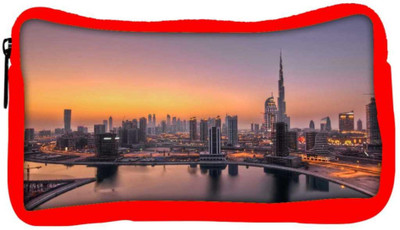 

Snoogg Eco Friendly Canvas City Of Love Designer Student Pen Pencil Case Coin Purse Pouch Cosmetic Makeup Bag (RED) Pouch(Multicolor)