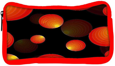 

Snoogg Eco Friendly Canvas Vector Background Designer Student Pen Pencil Case Coin Purse Pouch Cosmetic Makeup Bag (RED) Pouch(Multicolor)