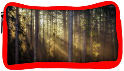 

Snoogg Eco Friendly Canvas Sunlight In Forest Designer Student Pen Pencil Case Coin Purse Pouch Cosmetic Makeup Bag (RED) Pouch(Multicolor)
