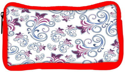 

Snoogg Eco Friendly Canvas Abstract White Pattern Designer Student Pen Pencil Case Coin Purse Pouch Cosmetic Makeup Bag (RED) Pouch(Multicolor)