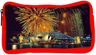 

Snoogg Eco Friendly Canvas Fire Crackers Designer Student Pen Pencil Case Coin Purse Pouch Cosmetic Makeup Bag (RED) Pouch(Multicolor)