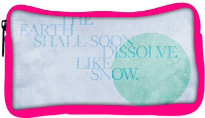 

Snoogg Eco Friendly Canvas Dissolve Like Snow Designer Student Pen Pencil Case Coin Purse Pouch Cosmetic Makeup Bag (PINK) Pouch(Multicolor)