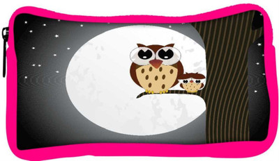

Snoogg Eco Friendly Canvas Owl Sit On Branch With Baby Owl Student Pen Pencil Case Coin Purse Pouch Cosmetic Makeup Bag (PINK) Pouch(Multicolor)