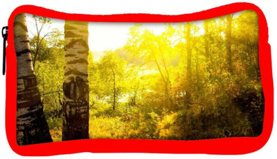 

Snoogg Eco Friendly Canvas Yellow Tree Designer Student Pen Pencil Case Coin Purse Pouch Cosmetic Makeup Bag (RED) Pouch(Multicolor)