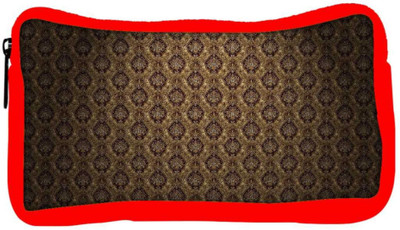 

Snoogg Eco Friendly Canvas Gold And Black Pattern Designer Student Pen Pencil Case Coin Purse Pouch Cosmetic Makeup Bag (RED) Pouch(Multicolor)