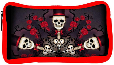 

Snoogg Eco Friendly Canvas Skeletons In Tophats And Roses 2695 Student Pen Pencil Case Coin Purse Pouch Cosmetic Makeup Bag (RED) Pouch(Multicolor)