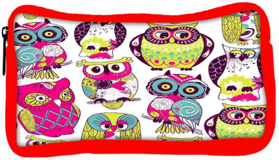 

Snoogg Eco Friendly Canvas Eamless Owl Pattern Student Pen Pencil Case Coin Purse Pouch Cosmetic Makeup Bag (RED) Pouch(Multicolor)