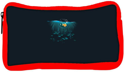 

Snoogg Eco Friendly Canvas Goldfish In A Bowl In The Sea Designer Student Pen Pencil Case Coin Purse Pouch Cosmetic Makeup Bag (RED) Pouch(Multicolor)