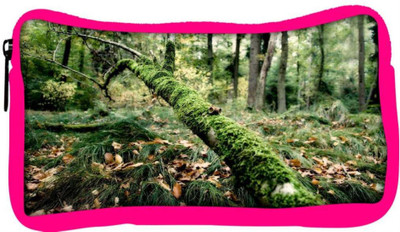 

Snoogg Eco Friendly Canvas Fallen Tree Designer Student Pen Pencil Case Coin Purse Pouch Cosmetic Makeup Bag (PINK) Pouch(Multicolor)