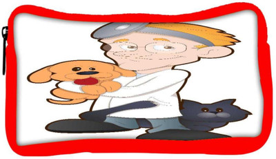 

Snoogg Eco Friendly Canvas Animal Doctor Cartoon Character Student Pen Pencil Case Coin Purse Pouch Cosmetic Makeup Bag (RED) Pouch(Multicolor)