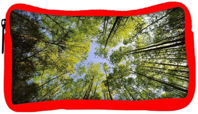 

Snoogg Eco Friendly Canvas Tall Trees Designer Student Pen Pencil Case Coin Purse Pouch Cosmetic Makeup Bag (RED) Pouch(Multicolor)