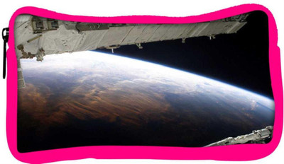 

Snoogg Eco Friendly Canvas Earth View From Top At Night Designer Student Pen Pencil Case Coin Purse Pouch Cosmetic Makeup Bag (PINK) Pouch(Multicolor)