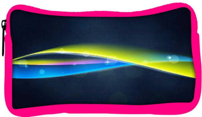 

Snoogg Eco Friendly Canvas Mixed Color Strips Designer Student Pen Pencil Case Coin Purse Pouch Cosmetic Makeup Bag (PINK) Pouch(Multicolor)