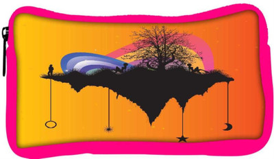 

Snoogg Eco Friendly Canvas Tree With Rainbow Student Pen Pencil Case Coin Purse Pouch Cosmetic Makeup Bag (PINK) Pouch(Multicolor)