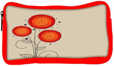 

Snoogg Eco Friendly Canvas Abstract Floral Background Student Pen Pencil Case Coin Purse Pouch Cosmetic Makeup Bag (RED) Pouch(Multicolor)