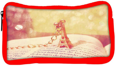 

Snoogg Eco Friendly Canvas Cute Eiffel Tower Designer Student Pen Pencil Case Coin Purse Pouch Cosmetic Makeup Bag (RED) Pouch(Multicolor)