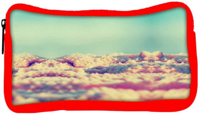 

Snoogg Eco Friendly Canvas Beach Sands Student Pen Pencil Case Coin Purse Pouch Cosmetic Makeup Bag (RED) Pouch(Multicolor)