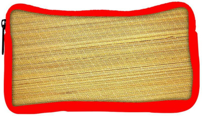 

Snoogg Eco Friendly Canvas Bamboo Mat Background Student Pen Pencil Case Coin Purse Pouch Cosmetic Makeup Bag (RED) Pouch(Multicolor)