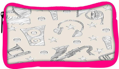 

Snoogg Eco Friendly Canvas Music Beats Designer Student Pen Pencil Case Coin Purse Pouch Cosmetic Makeup Bag (PINK) Pouch(Multicolor)