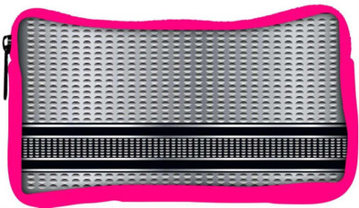 

Snoogg Eco Friendly Canvas Abstract Zippoo Designer Student Pen Pencil Case Coin Purse Pouch Cosmetic Makeup Bag (PINK) Pouch(Multicolor)